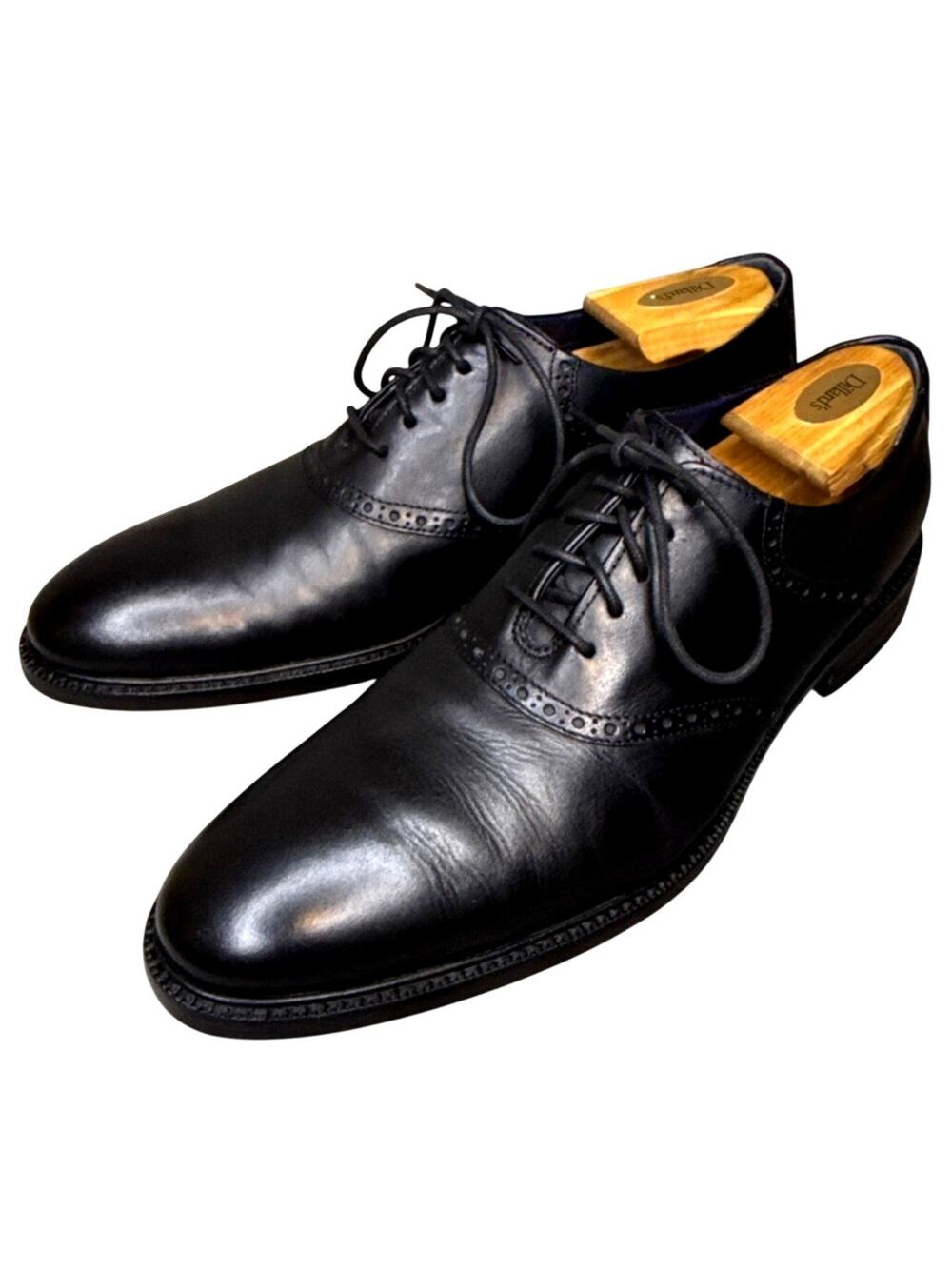 Cole Haan C28883 Plain Toe Oxford Black Leather 11.5M India
